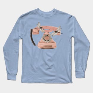 Dragonflies Vintage Telephone Long Sleeve T-Shirt